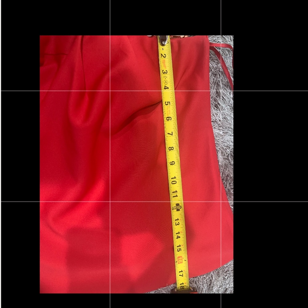 Red One Shoulder Dress - Picture 5 of 6